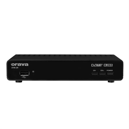 Terestriální přijímač ORAVA DVB-20, DVB-T2 (HEVC-H.265)