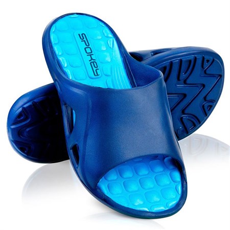 Slippers SPOKEY LIDO band, size 41 blue