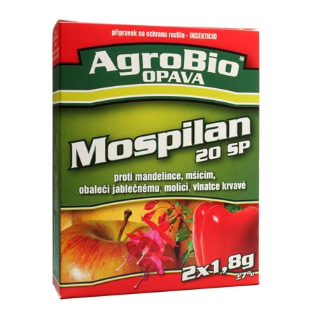 Přípravek proti mšicím a molicím AgroBio Mospilan 20 SP 2x1.8g - rozbaleno