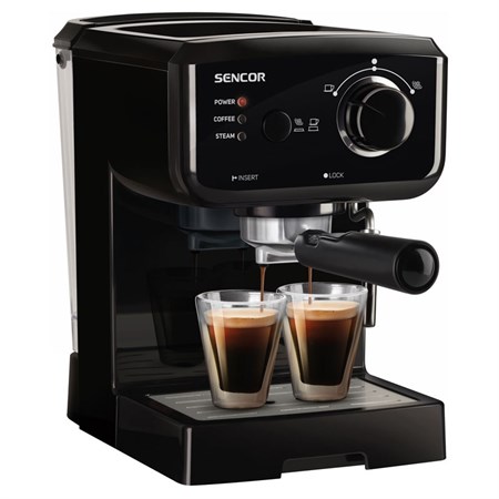Espresso SENCOR SES 1710BK - rozbaleno - vyzkoušeno,plně funkční