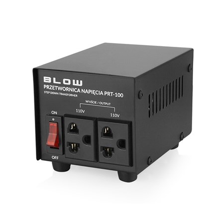 Měnič napětí BLOW PRT-100 230V/110V 100W - rozbaleno - polepený obal