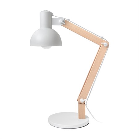 Lampa stolní GETI GTL102W bílá - rozbaleno - poškozený obal, malá šedá tečka na stínítku