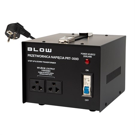 Měnič napětí BLOW PRT-3000 230V/110V 3000W - zánovní - bez originálního obalu,