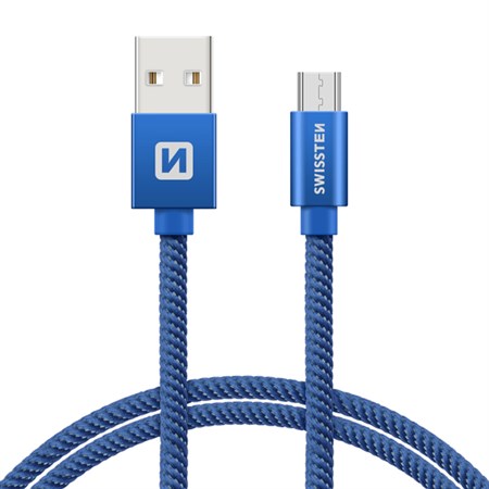 Kabel SWISSTEN 71522208 USB/Micro USB 1,2m Blue - rozbaleno - natržený obal