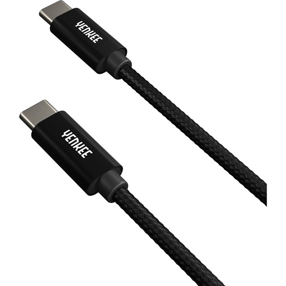 Kábel YENKEE YCU C103 BK USB-C 2.0/USB-C 3m | TIPA.SK
