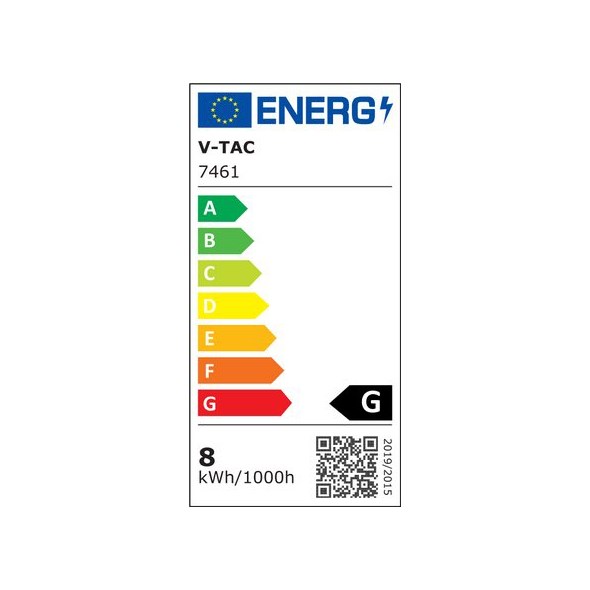 Gasiashop - VT-2138D - V-TAC VT-2138D LAMPADINA E27 FILAMENTO LED A DOPPIA  SPIRALE 8W BULB A160 CON VETRO AMBRATO DIMMERABILE - SKU 7461