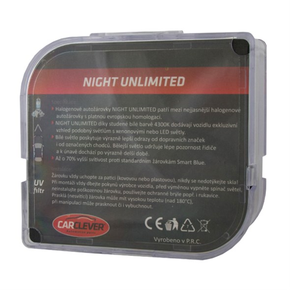 Autožiarovka halogénová HB3 12V 60W Night unlimited CARCLEVER - 2