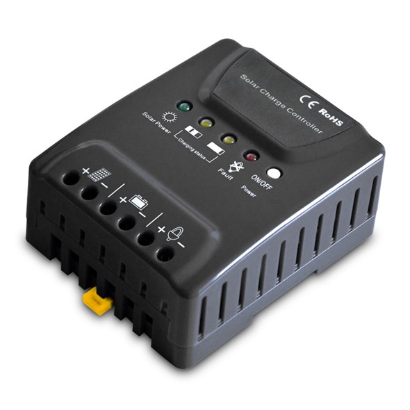 Solárny regulátor PWM GETI GSR020  12-24V/20A