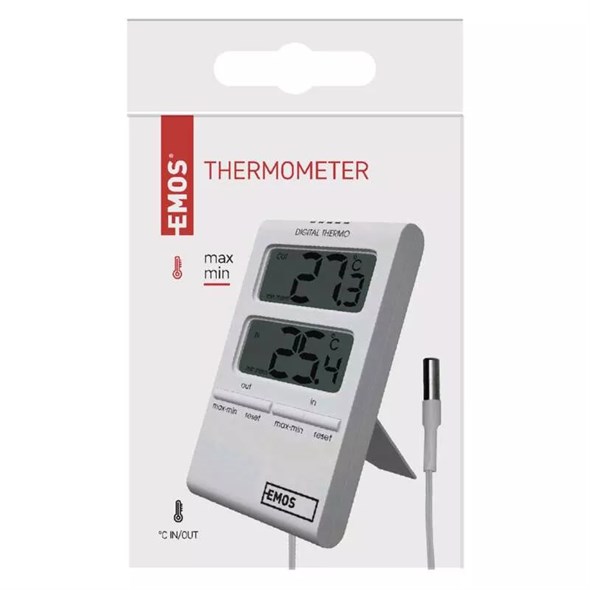 Emos E0041 Outdoor and Indoor Digital Wired Thermometer