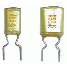 Foil capacitor  22N/50V  AMZV  rm5