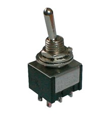 Toggle switch    3pol./6pin  ON-OFF-ON