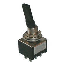 Toggle switch    3pol./6pin  ON-OFF-ON plastic