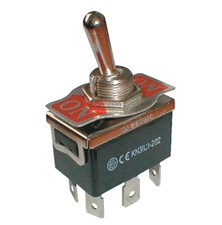 Toggle switch  2pol./6pin  ON-ON 250V/10A