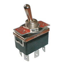 Toggle switch  3pol./6pin  ON-OFF-ON 250V/10A