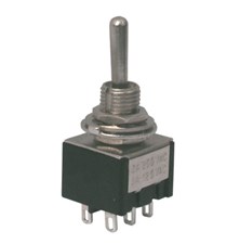 Toggle switch    3pol./6pin  (ON)-OFF-(ON)