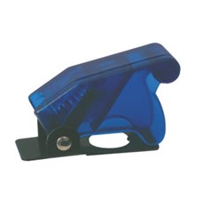 Toggle swich  with protection cover - transparent blue