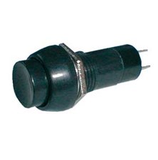 Push-button switch  ON-OFF 250V/1A (rounded) - black