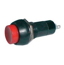 Push-button switch  ON-OFF 250V/1A (rounded) - red