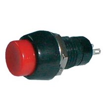 Push-button switch  ON-OFF 12V (rounded) middle - red