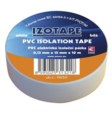 Insulation tape PVC 15/10m  white EMOS
