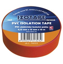 Páska izolačná PVC 15/10m  červená EMOS
