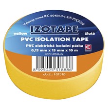 Insulation tape PVC 15/10m  yellow EMOS