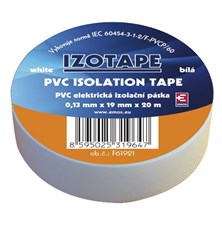 Insulation tape PVC 19/20m  white EMOS