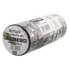Insulation tape PVC 15/10m black RETLUX RIT 017 10pcs