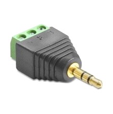 Connector Jack 3.5  stereo with terminal block