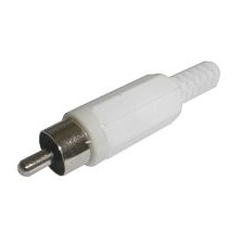 CINCH connector (plastic) white