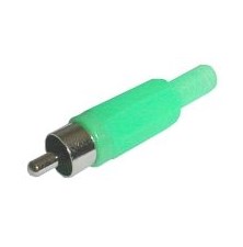 CINCH connector (plastic) green
