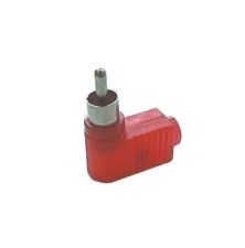 CINCH connector (plastic, angular) red