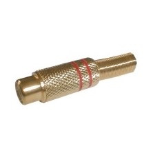 CINCH plug contact (metal) gold and red