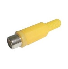 CINCH plug contact (plastic) yellow