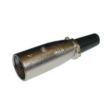 MIC connector (3 plugs, metal)