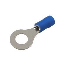 Insulated ring terminal  6.5mm, conductor 1.5-2.5mm  blue