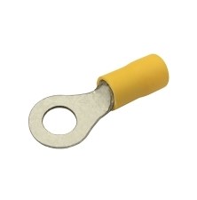 Insulated ring terminal  6.5mm, conductor 4.0-6.0mm  yellow
