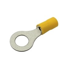 Insulated ring terminal  8.4mm, conductor 4.0-6.0mm  yellow