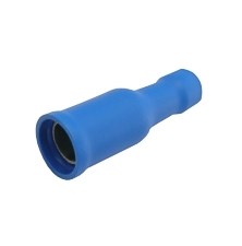 Zdířka kruhová 4mm, vodič 1.5-2.5mm  modrá
