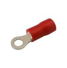 Insulated ring terminal  3.2mm, conductor 0.5-1.5mm  red
