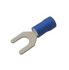 Insulated spade terminal 5.3mm, conductor 1.5-2.5mm blue