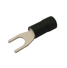 Insulated spade terminal 5.3mm, conductor 2.5-4.0mm black