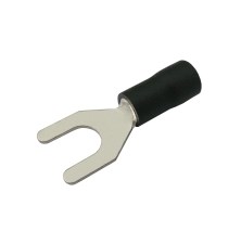 Insulated spade terminal 6.5mm, conductor 2.5-4.0mm black