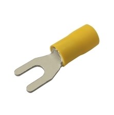 Insulated spade terminal 4.3mm, conductor 4.0-6.0mm yellow