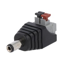 Connector DC 2,1mm terminal with spring