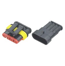 Connector with socket DJ7041-1.5-11 + DJ7041-1.5-21 4P waterproof