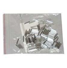 Sleeve for cable 1mm2 all metal, 100pcs