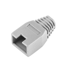 Rubber housing for RJ45 connector, gray