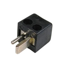 Connector speaker screw-in angular black