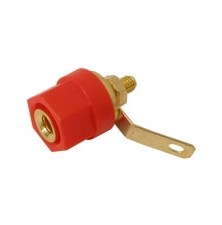 Banana plug contact speaker plastic gold red